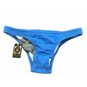 JOLYN‎ Brazil Cut Water Blue Bikini Bottoms Medium